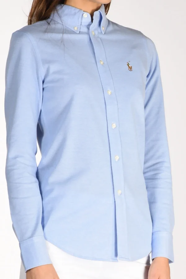 camicia colletto azzurro
