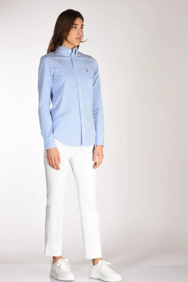 camicia colletto azzurro