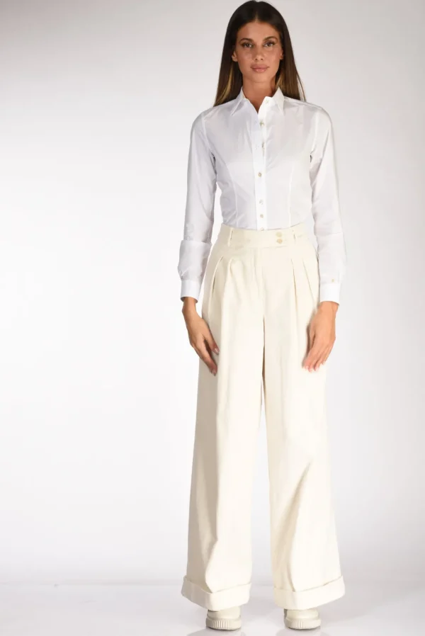 camicia colletto bianco