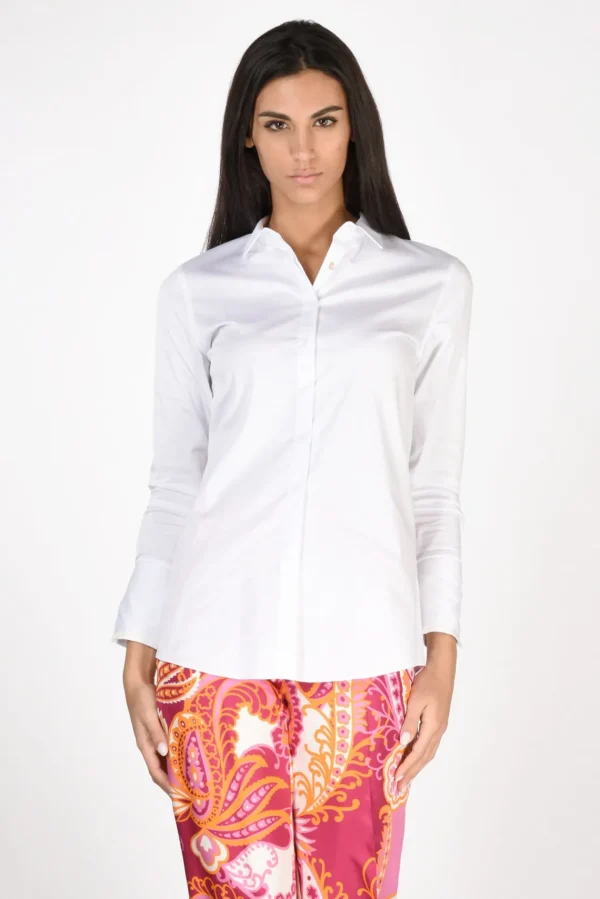 camicia colletto bianco