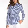 camicia colletto blu/bianco