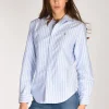 camicia colletto blu/bianco