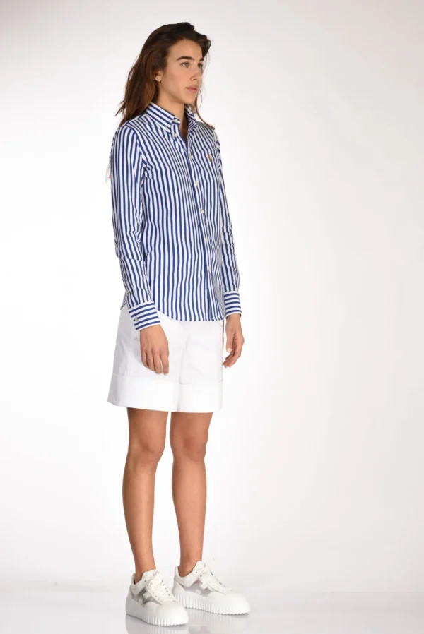 camicia colletto blu/bianco