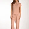 camicia crepe rosa antico