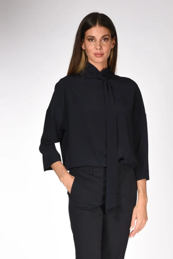 camicia scialle blu