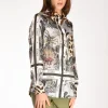 camicia stampa multicolor
