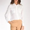 camicia tasche bianco