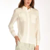 camicia tasche bianco