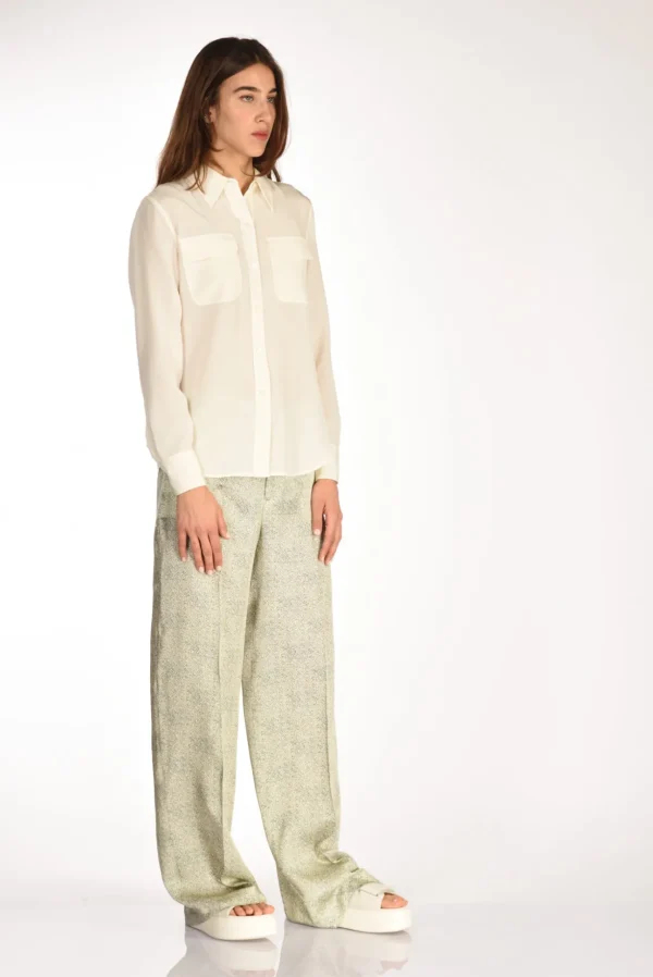 camicia tasche bianco
