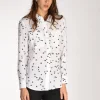 camicia tasche bianco/nero