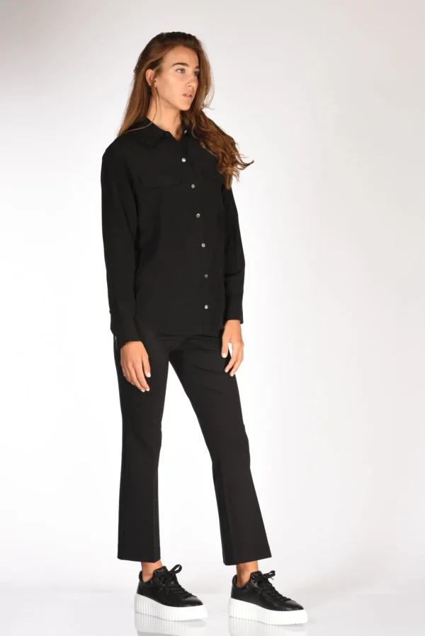 camicia tasche nero