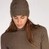 cappello treccia marrone scuro