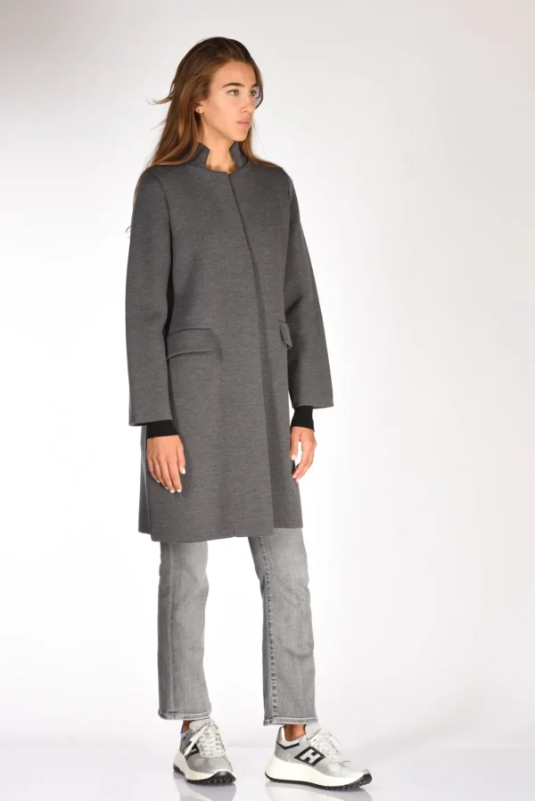 cappotto maglia grigio