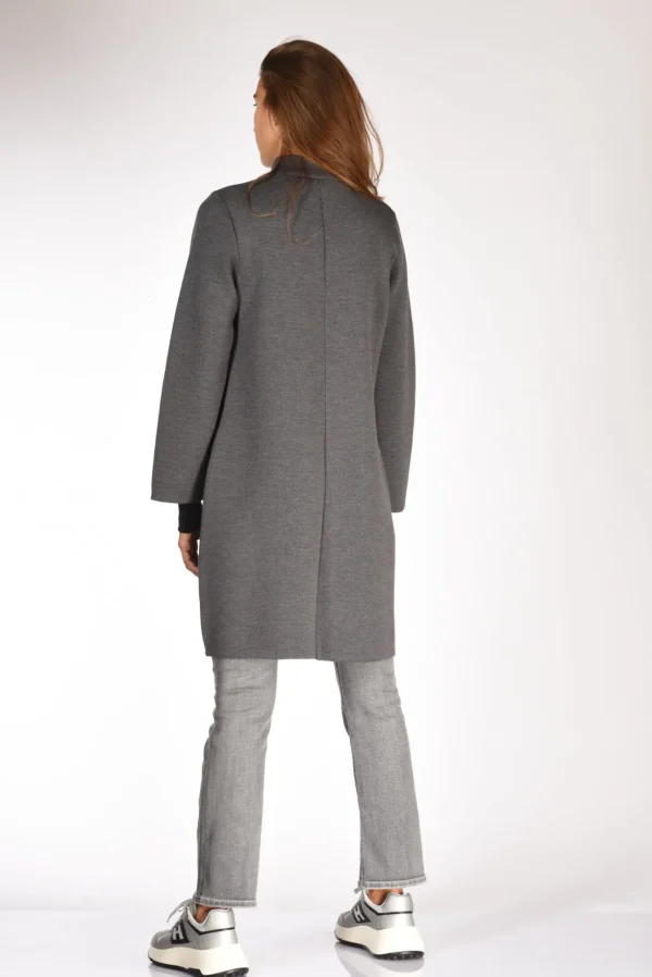 cappotto maglia grigio