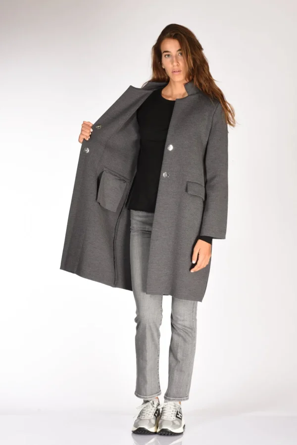 cappotto maglia grigio