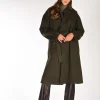 cappotto vestaglia verde