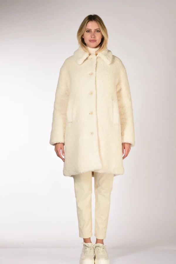 cappotto ysabel re bianco naturale