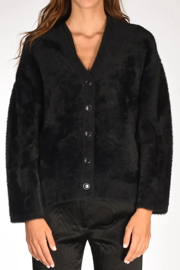 cardigan ecofur nero