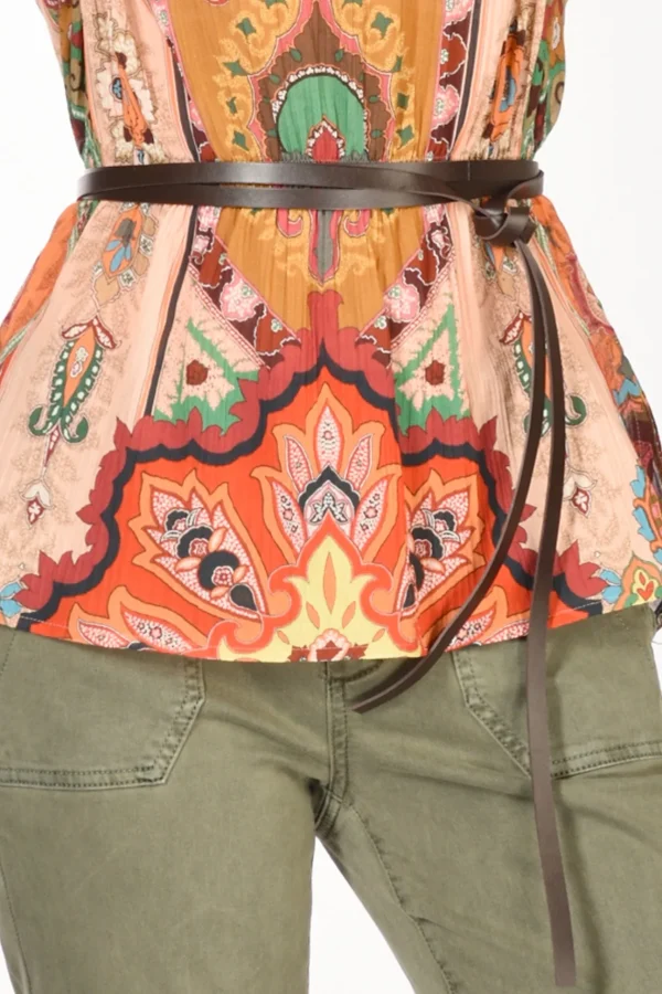 cintura marrone