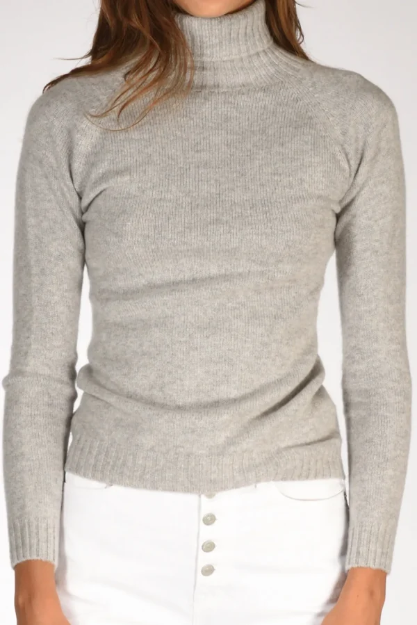 collo alto grigio chiaro