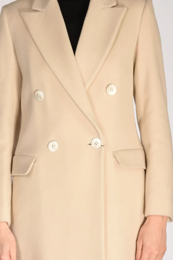 doppiopetto lungo beige chiaro