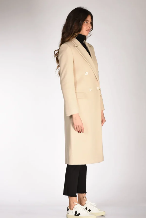 doppiopetto lungo beige chiaro