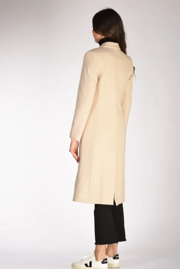 doppiopetto lungo beige chiaro