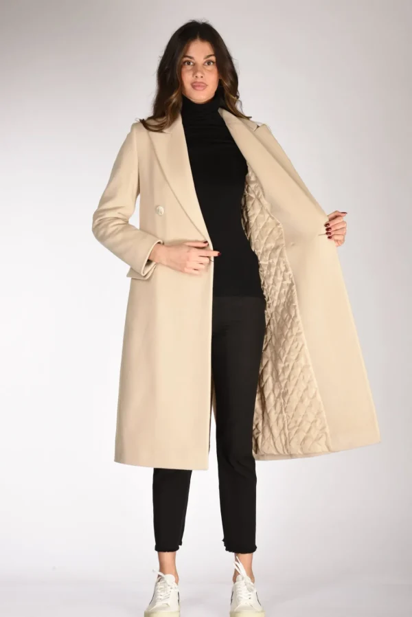 doppiopetto lungo beige chiaro