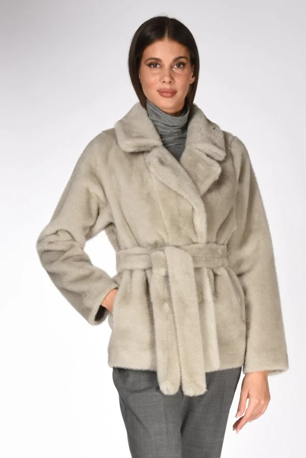 ecopelliccia grigio