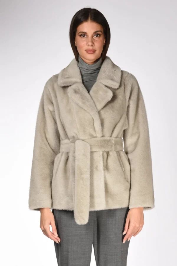ecopelliccia grigio