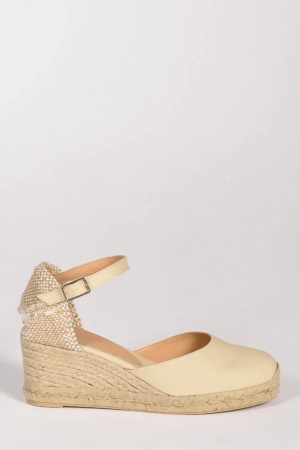 espadrillas zeppa beige chiaro/beige