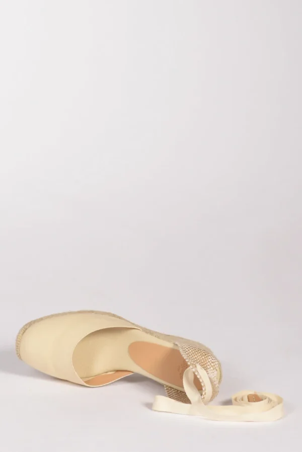 espadrillas zeppa beige chiaro/beige
