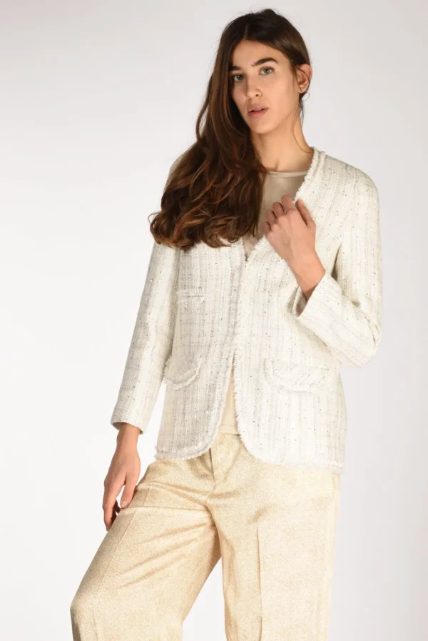 giacca bianco naturale