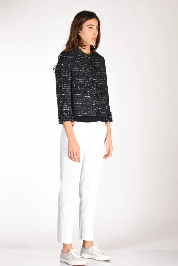 giacca boucle blu