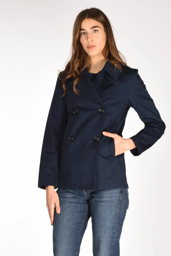 giacca caban blu