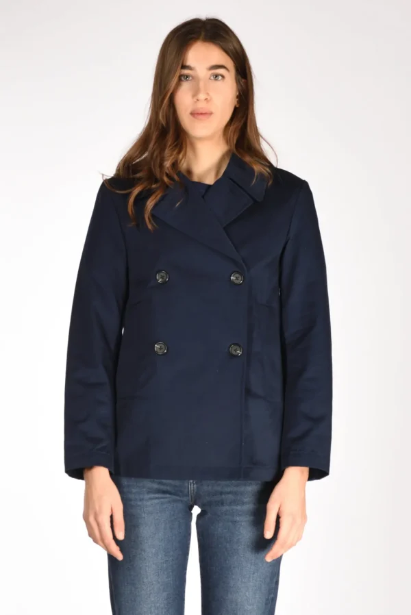 giacca caban blu