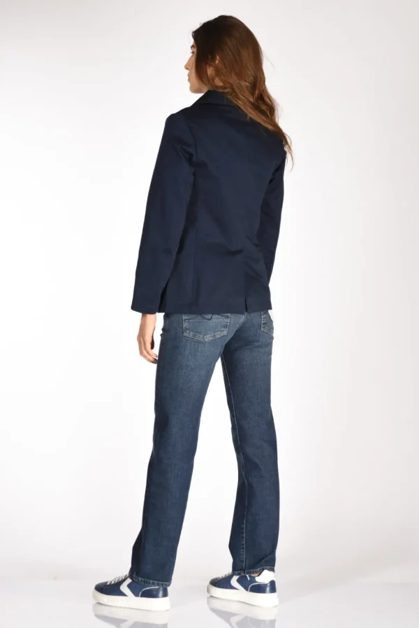 giacca caban blu
