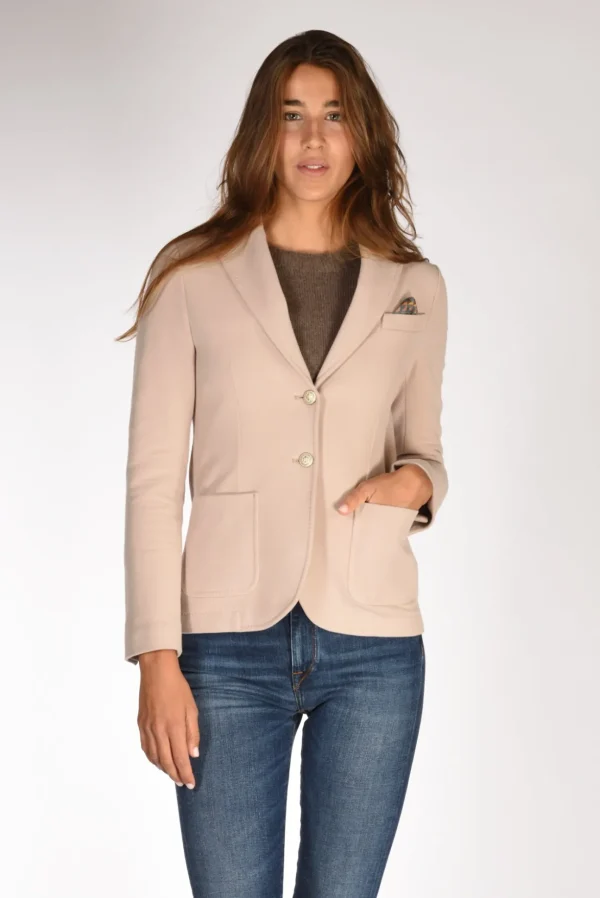 giacca fleece beige