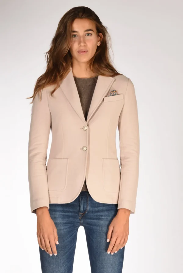 giacca fleece beige