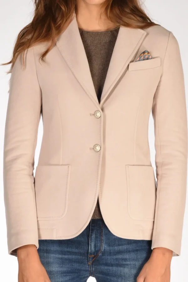 giacca fleece beige