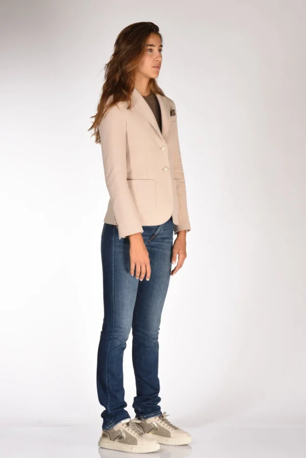 giacca fleece beige