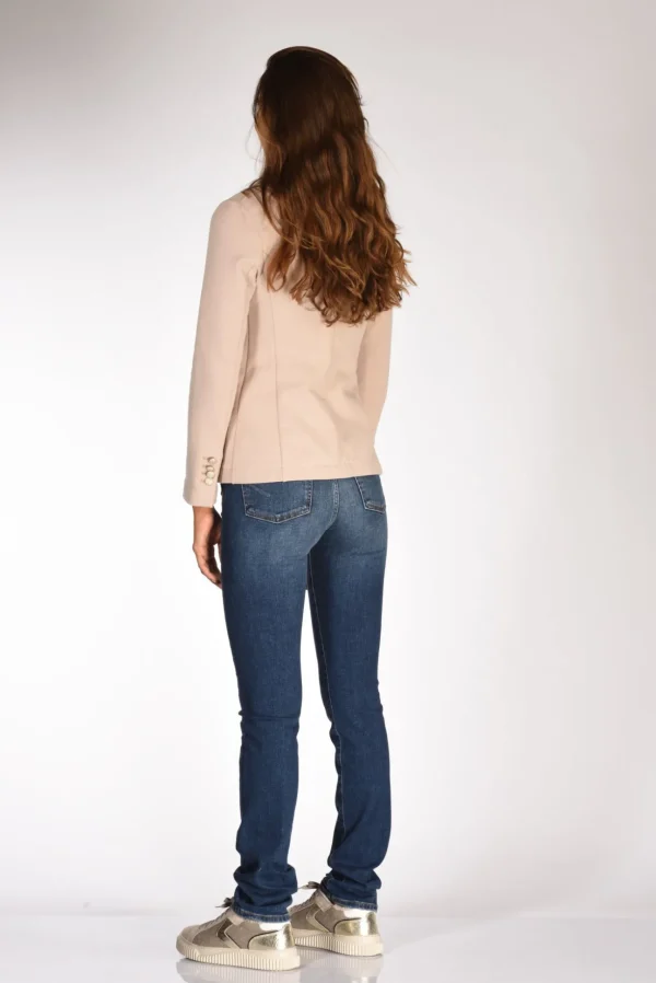 giacca fleece beige