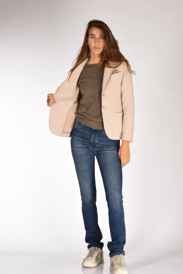 giacca fleece beige
