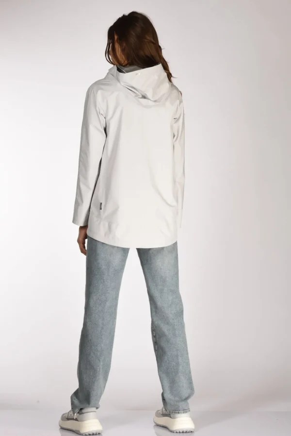 giacca goretex grigio chiarissimo