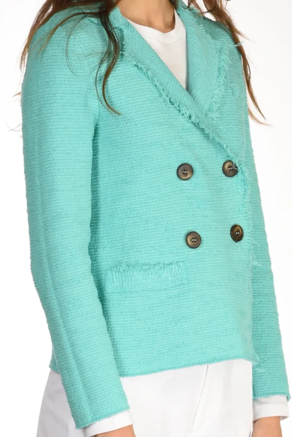 giacca maglia azzurro