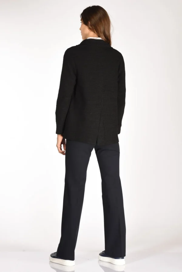 giacca maglia nero/blu