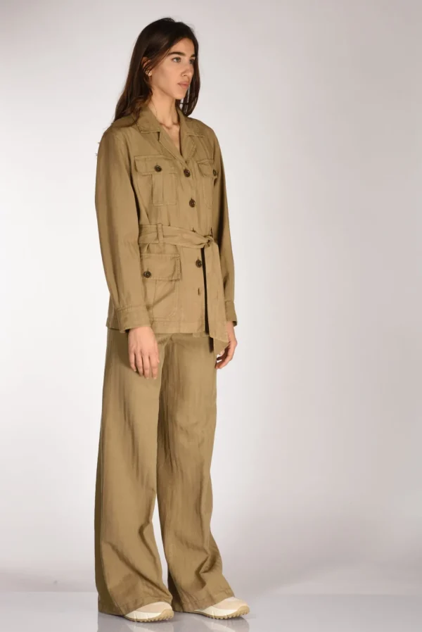 giacca sahariana beige scuro
