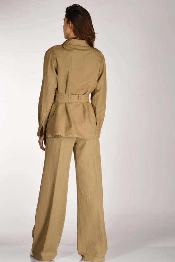 giacca sahariana beige scuro