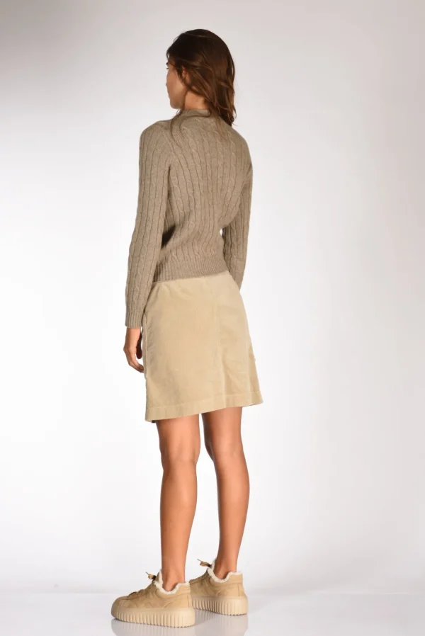 girocollo treccia marrone chiaro