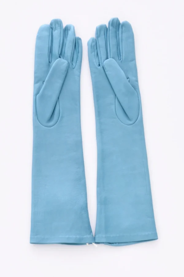 guanti in nappa azzurro scuro